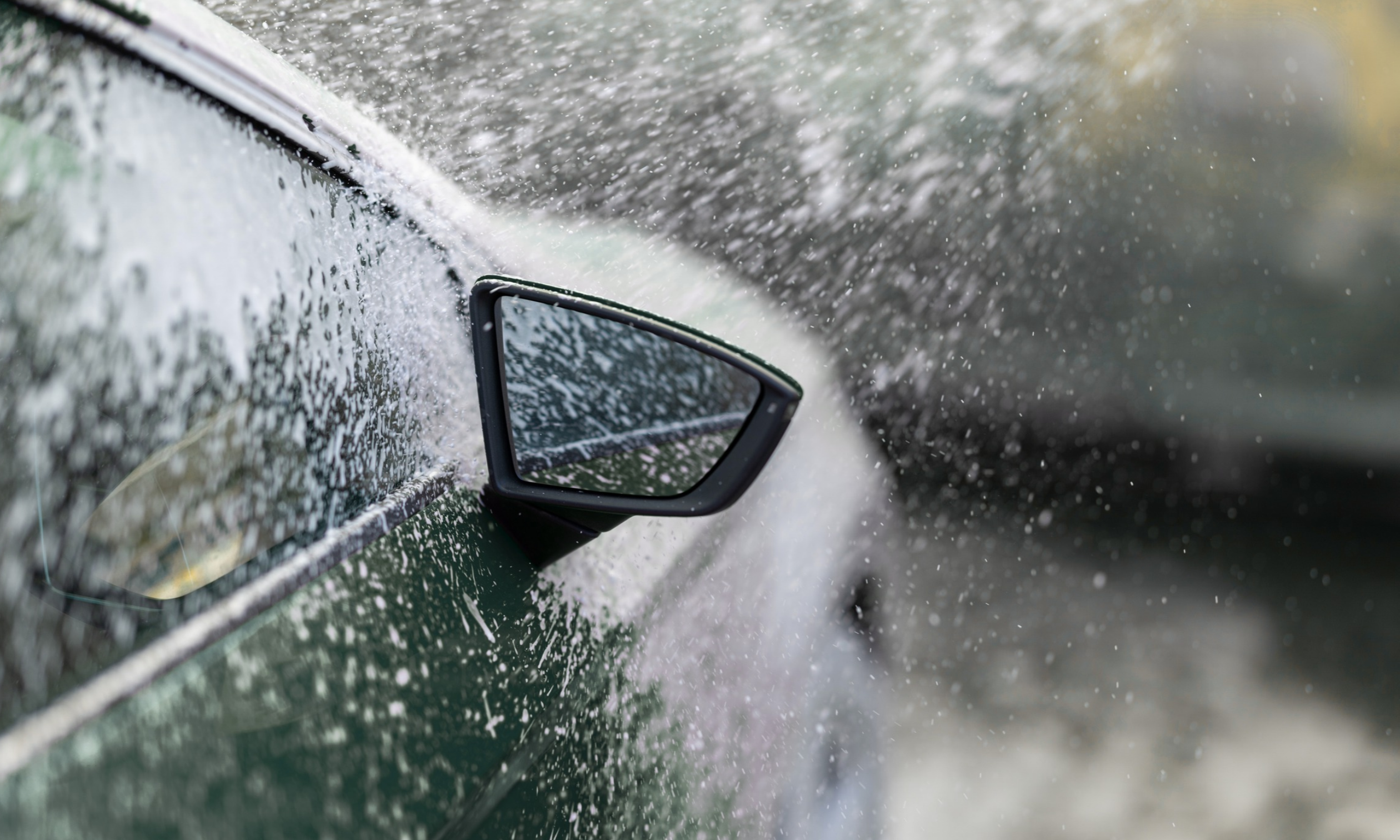 car in a car wash