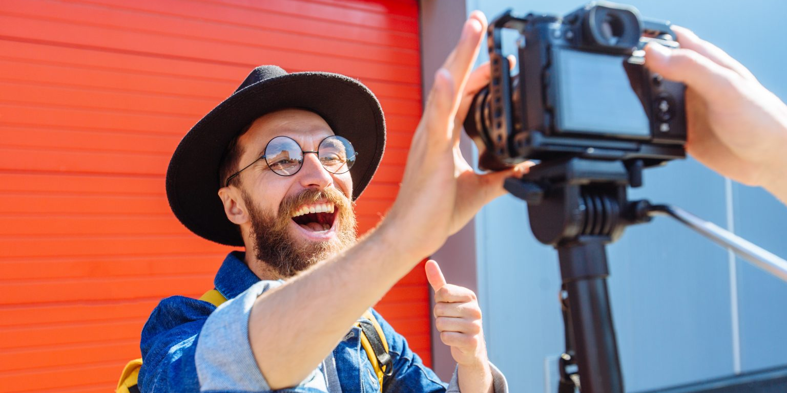 Smiling Man looking at camera