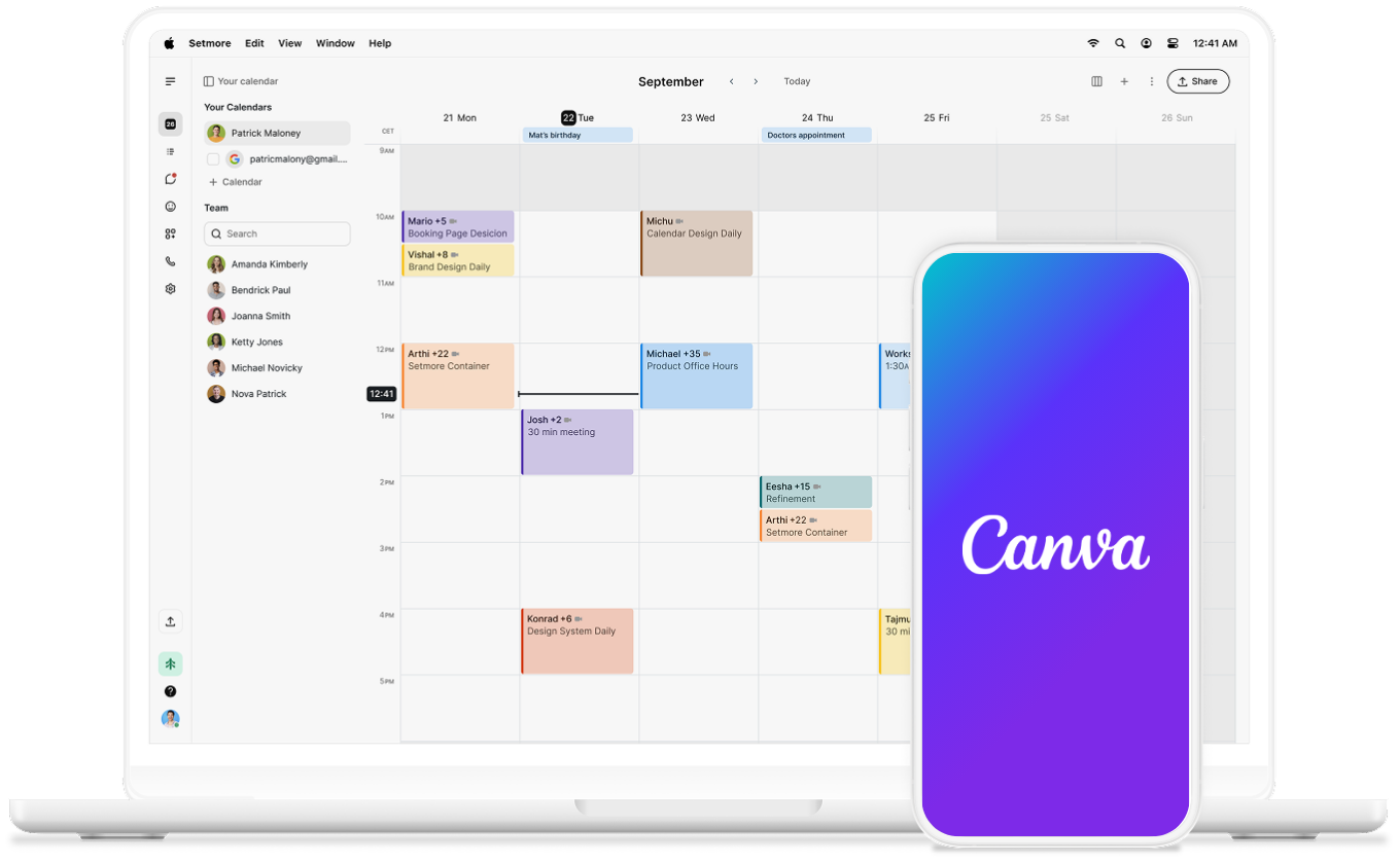 Canva on phone