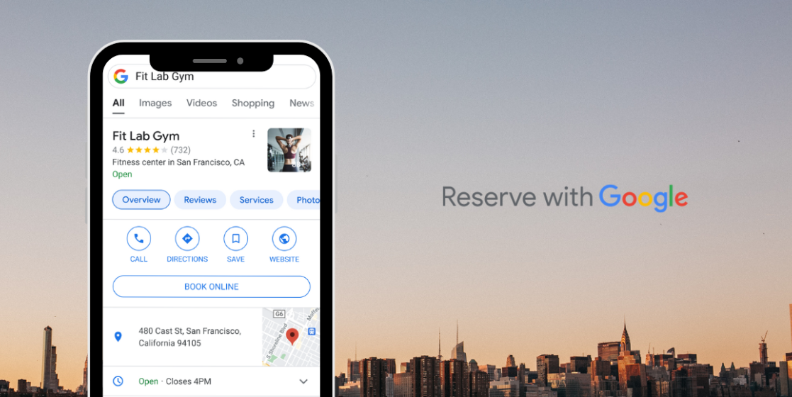 reserve with google on phone