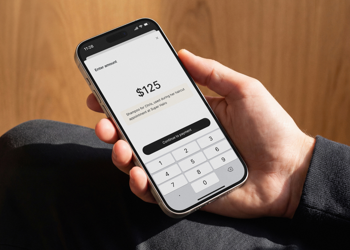 setmore quick payment note screen