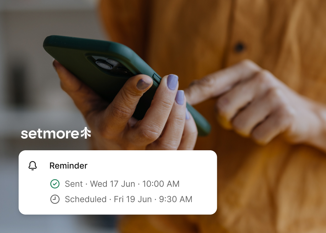 sms reminder interface element preview