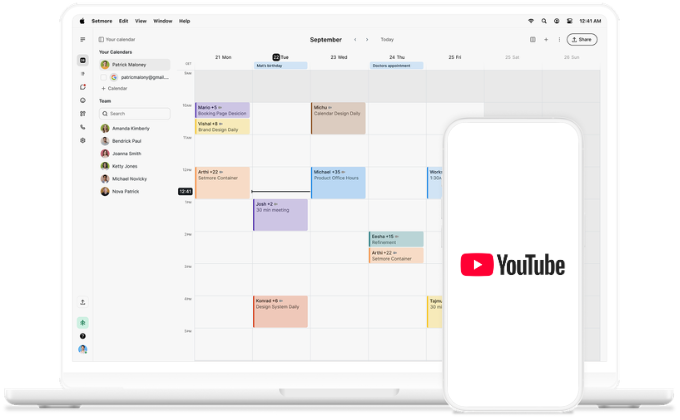 youtube logo on phone