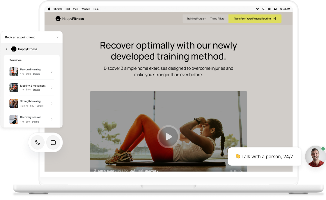 engagement widget features
