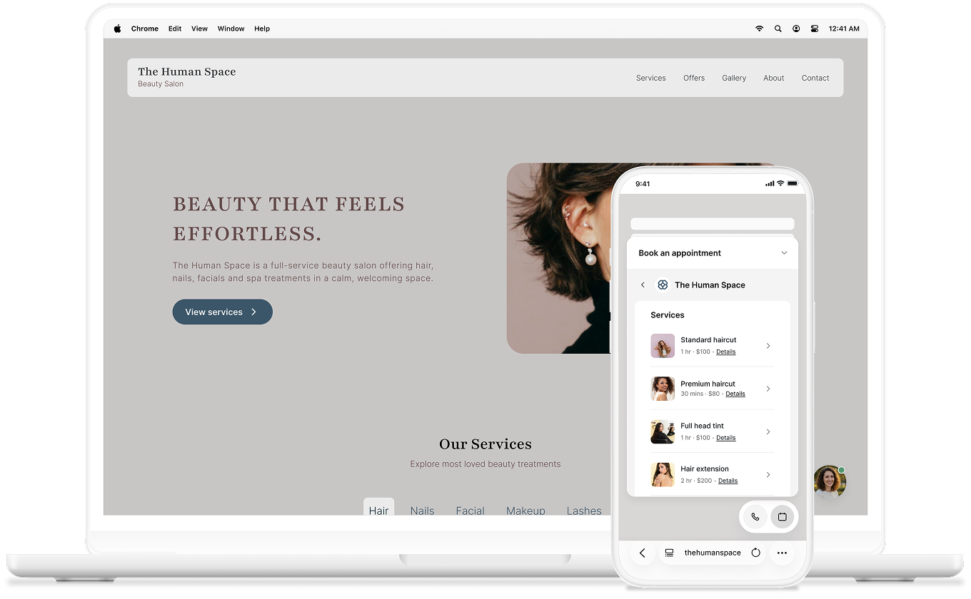engagement widget mockup