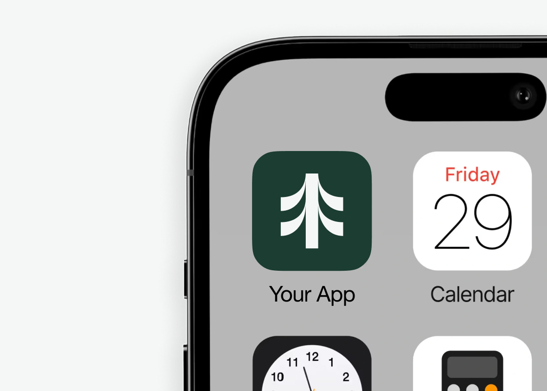 branded mobile app icon